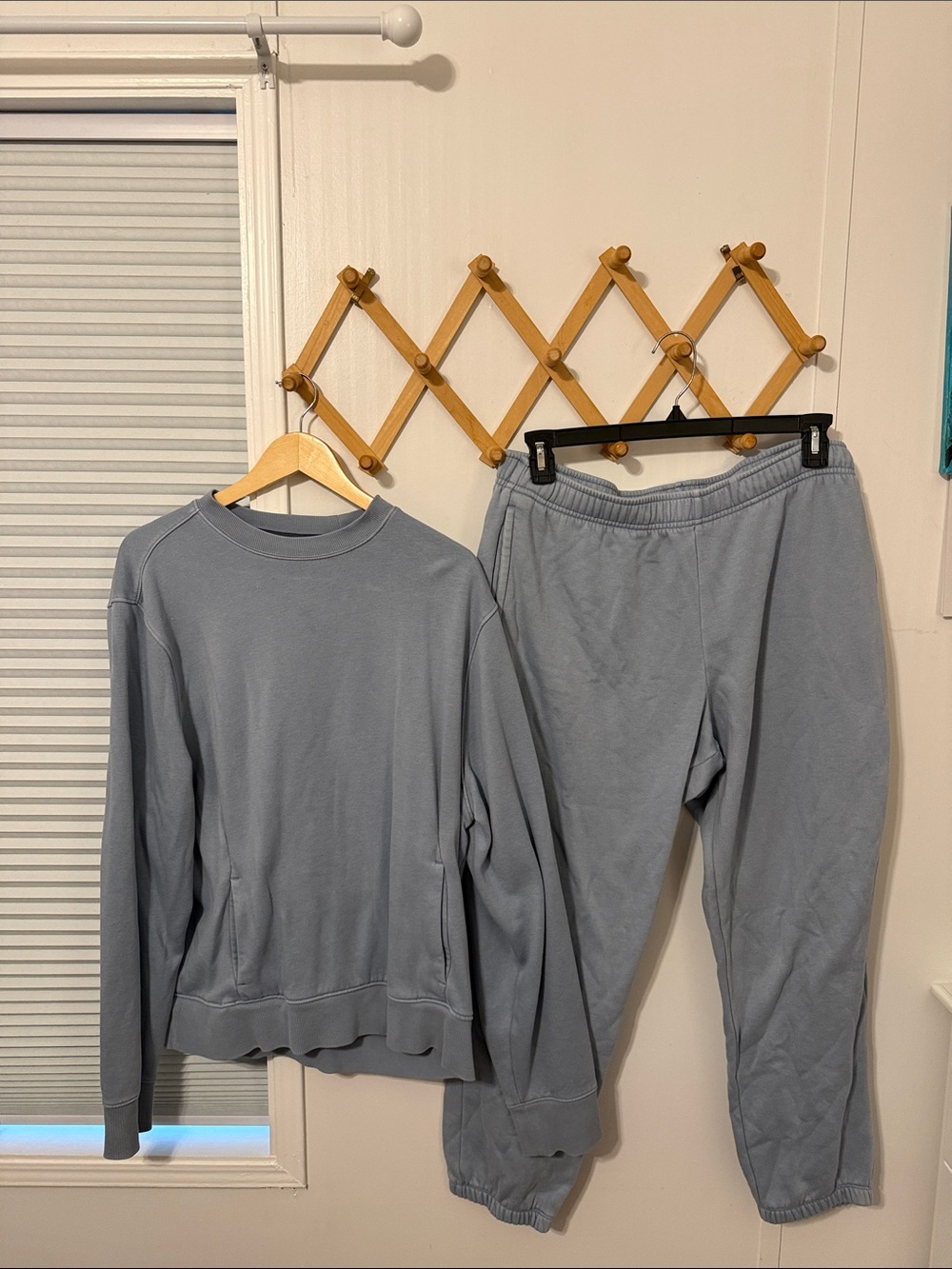 All in Motion Light Blue Crewneck Sweatshirt & Sweatpants Matching Set